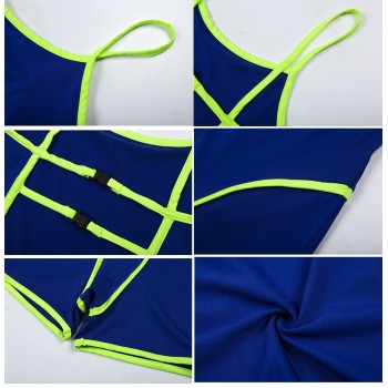 Simenual Casual Sporty Active Wear Backless Playsuit Sexy Push Up Strap Rompers Womens Jumpsuit Workout Fitness Biker Playsuits